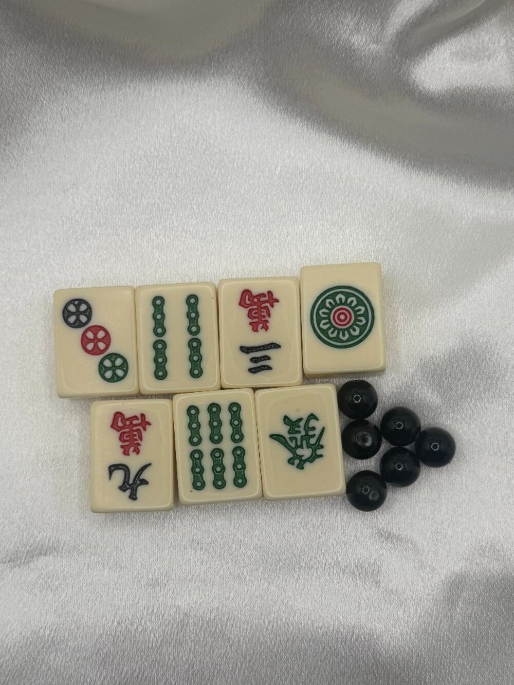 Vintage Mahjong Beaded Bracelet Beads